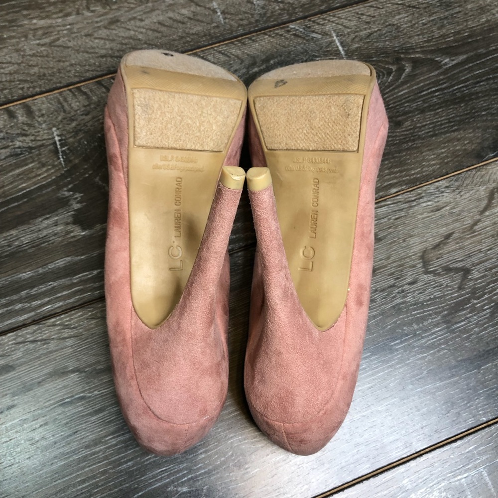 SOLD. LC Lauren Conrad blush pink heels - Picture 4 of 6